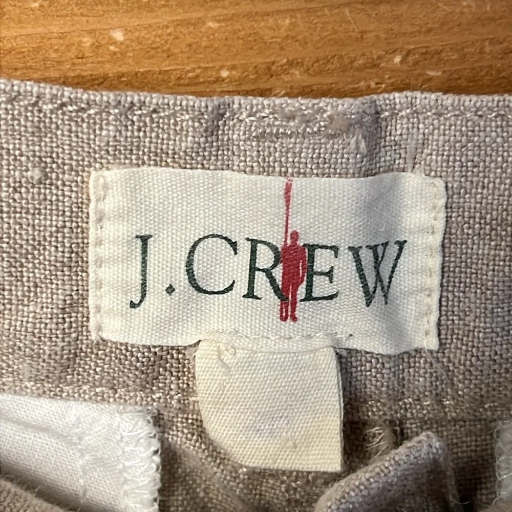 J. Crew Men's Flax Flat Front Shorts 30 Oarsman Sample Linen One of a Kind‎ Rare